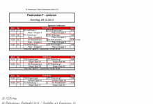 10. Spielplan F-Junioren Finalrunde 2013