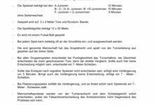 Turnierbestimmungen Junioren