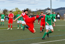 FC Rottenburg vs. SV Wurmlingen, Fussball, Bezirksliga Alb, 21. Spieltag, Saison 2023/24, 17.03.2024
Foto: Ralph Kunze, Patrick Francisco (FC Rottenburg, #23), Tor zum 1:0, Seitfallzieher
