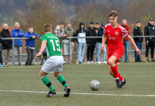 Jakob Bader (FC Rotenburg, #12), FC Rottenburg vs. SV Wurmlingen, Fussball, Bezirksliga Alb, 21. Spieltag, Saison 2023/24, 17.03.2024
Foto: Ralph Kunze