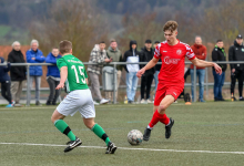 Jakob Bader (FC Rotenburg, #12), FC Rottenburg vs. SV Wurmlingen, Fussball, Bezirksliga Alb, 21. Spieltag, Saison 2023/24, 17.03.2024
Foto: Ralph Kunze