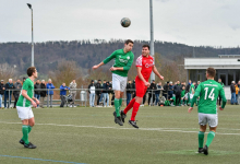 Kopfball von René Hirschka zum 3:2 (FC Rottenburg, #05, Kapitaen), FC Rottenburg vs. SV Wurmlingen, Fussball, Bezirksliga Alb, 21. Spieltag, Saison 2023/24, 17.03.2024
Foto: Ralph Kunze