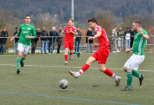 Tor zum 4:2 von Lennis Eberle (FC Rottenburg, #08), FC Rottenburg vs. SV Wurmlingen, Fussball, Bezirksliga Alb, 21. Spieltag, Saison 2023/24, 17.03.2024
Foto: Ralph Kunze