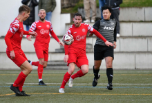 Andy Huynh (SG Reutlingen, #13), Leon Oeschger (FC Rottenburg, #13), Stefan Seidel (FC Rottenburg, #07), Jakob Bader (FC Rottenburg, #12),

SG Reutlingen vs. FC Rottenburg, Fussball, Bezirksliga Alb, 22. Spieltag, Saison 2023/24, 24.03.2024