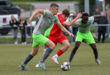 Nick Heberle (FC Rottenburg, #16), Alioune Kane Diedhiou (FC Rottenburg, #10)

SG Empfingen vs. FC Rottenburg, Fussball, Landesliga 3 Wuerttemberg, 10. Spieltag, Saison 2024/2025, 19.10.2024, 

Foto: Ralph Kunze