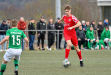 Jakob Bader (FC Rotenburg, #12), FC Rottenburg vs. SV Wurmlingen, Fussball, Bezirksliga Alb, 21. Spieltag, Saison 2023/24, 17.03.2024
Foto: Ralph Kunze