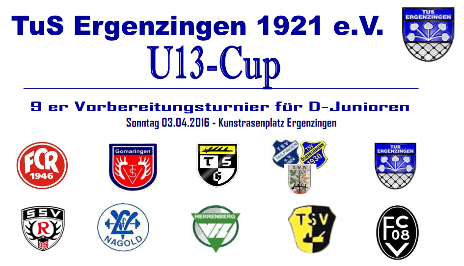Logo Ü13-Turnier Ergenzingen 03.04.2016