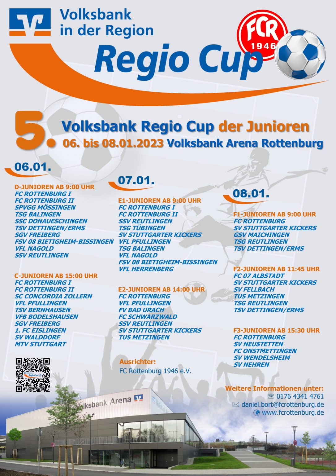 5. Volksbank Regio Cup 2023: Alle Spielpläne und QR-Codes fürs ...